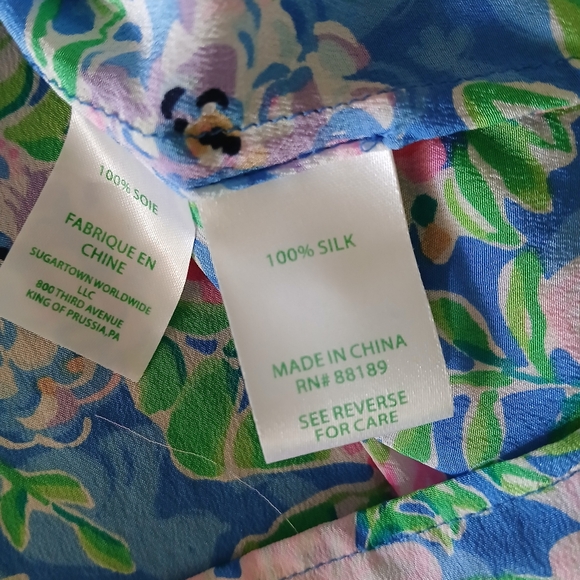 Lilly Pulitzer Elsa Silk Top - Picture 8 of 9